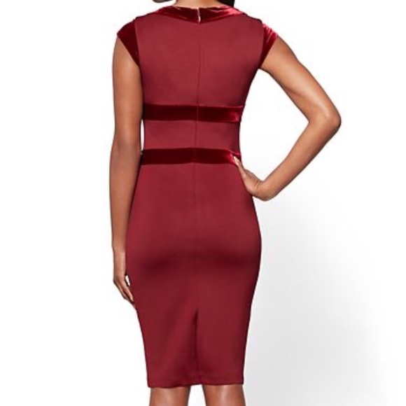 New York and Company velvet stripe dress - Picture 2 of 7